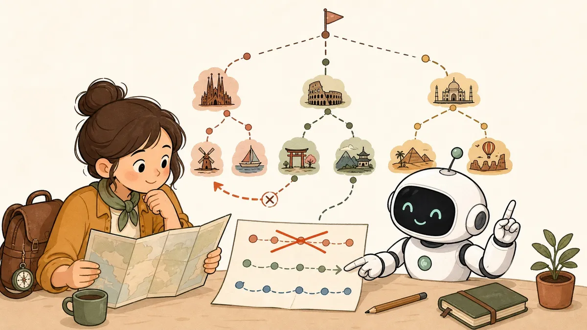 9/ How AI Thinks Through Options: The Tree of Thoughts Technique